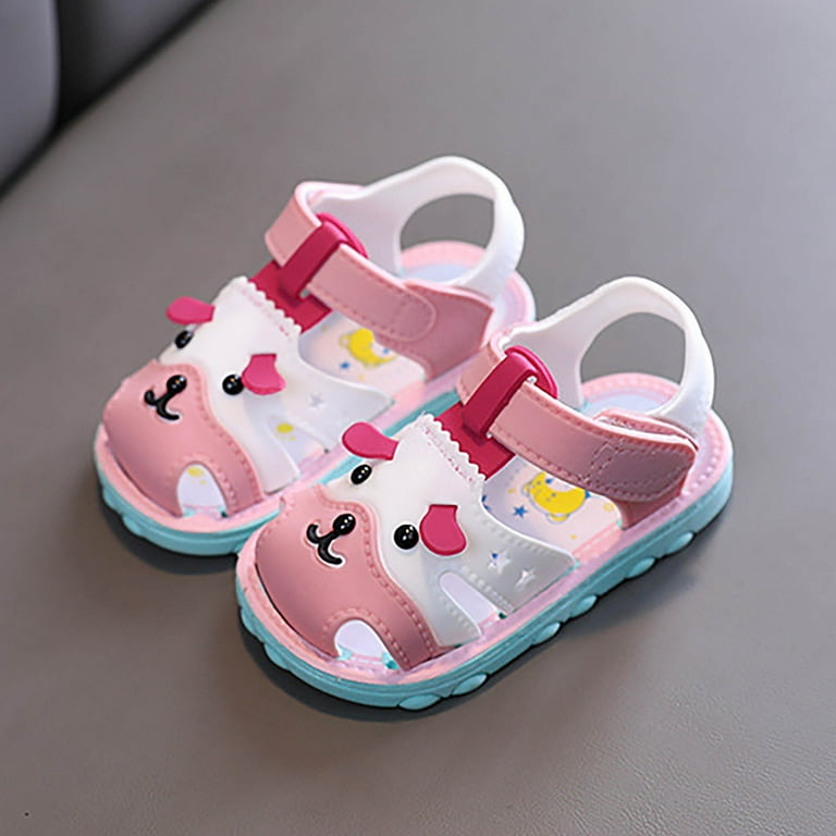 zuwimk Toddler Sandals Girl Baby Girls Sandals Summer Crib PU