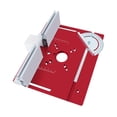 thumbnail image 3 of GROWTH TANK Aluminum Alloy Router Table Insert Plate Wood Milling for Decoration Workers Red, 3 of 9