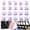 Light Purple, variant on 20 Pcs Numbered Pencil Toppers 1-20, 2026 New Reusable Classroom Labels for Teachers, 11 in Pencil Toppers Numbers, Number Markers for Supply Stations