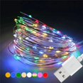 thumbnail image 5 of 1M 2M 5M 10M USB Powered LED String lights Silver Wire Fairy Garland New Year Decor Wedding Christmas Decoration for Home Room, 5 of 5