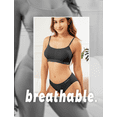 thumbnail image 3 of Livona 3 Pack Ultra-Comfort Seamless Workout Bra - Removable Padding, Adjustable Support for Women, Breathable Fitness Sports Bra, 3 of 6