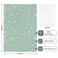 thumbnail image 2 of 2 Pcs Pioneer Flower Floral Print Pattern Kitchen Towels, Funny Microfiber Dish Towel Set, 18" X 26" Tea Towels, 2 of 6