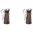 thumbnail image 4 of Transemion Stylish And Versatile Flower Vase Functional And Decorative Rustic Metal Milk Jug Metal Milk Jug Vase Iron Rustic Vase type 3 2Set, 4 of 6