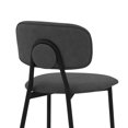 thumbnail image 5 of HomeRoots 37" Gray Faux Leather And Iron Low Back Counter Height Bar Chair, 5 of 10