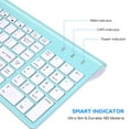 thumbnail image 4 of Wireless Keyboard and Mouse Combo, Cimetech Quiet Full-Size Keyboard and Adjustable DPI Mouse Set, 2.4GHz USB Ultra Slim Silent Computer Keyboard and Mouse for Laptop, PC, Notebook, Desktop-Sky Blue, 4 of 7