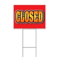 thumbnail image 1 of Closed Gradient (18" x 24") Yard Sign, Includes Metal Step Stake, 1 of 6