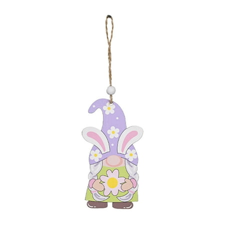 

Easter Decorations Easter Wooden Rudolph Pendant Bunny Pendant Pendant