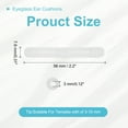 thumbnail image 2 of Uxcell Eyeglass Ear Cushions, 12 Pairs Glasses Ear Grip for 3-10mm Glasses, White, 2 of 6