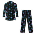 thumbnail image 5 of Xoenoiee Colorful Dog Paw Print Boys Suit Set Including Blazer and Pants 2-Piece Elastic Waist Formal Blazer Jacket for Children Wedding Communion, 5-6 Years, 5 of 7