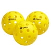 Recruit by ONIX Pickleball Pure Outdoor Balls (Yellow, 3-Pack), 2.5 lb