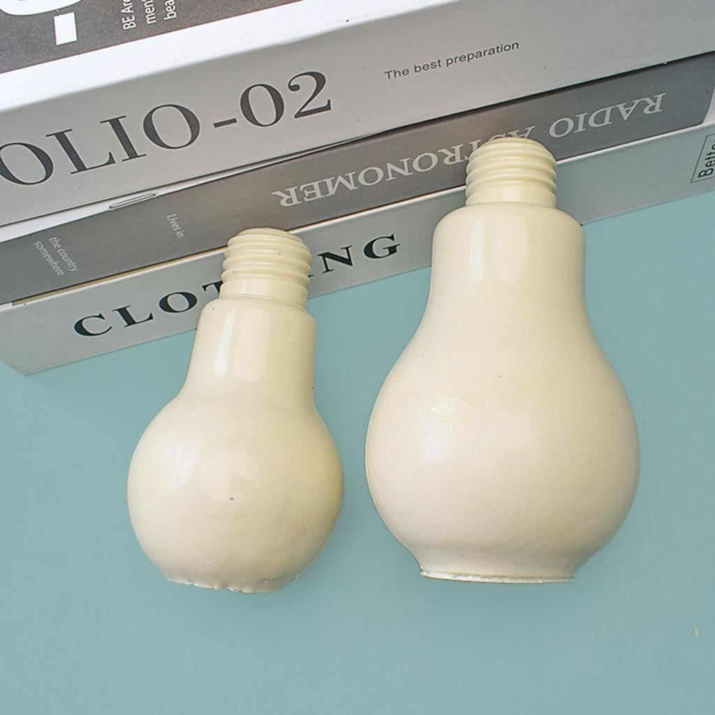 Bulb-shape Silicone Mold Candle Mold Non-stick Easy to De-mold for Making Candle