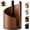 Brown, variant on Mountain Paper Towel Holder Countertop, Black Wooden Base with Iron Stand for Kitchen Counter Organizer-Effortless One Hand Tearing Holds Jumbo Mega Rolls, Napkin Gadget for Dining Table Living Room