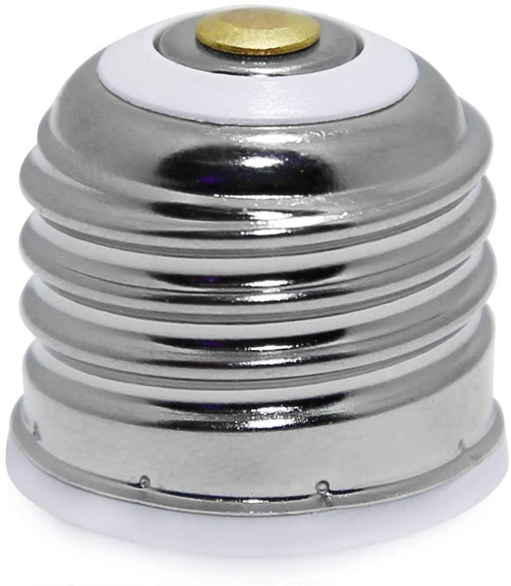 TORCHSTAR 10-Pack E26/E27 to E12 Socket Adapter, Medium Screw Base to Candelabra Base Bulb Converter Reducer, Anti-burning, Heat-resistant, 125V Max 75W