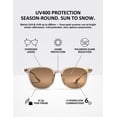 thumbnail image 3 of Women's Polarized Sunglasses – Lightweight 16.5g TR90 Frame, UV400 Protection Classic Fashion Shades for Driving Fishing Beach Outdoor, 6 Colors Available, 3 of 6