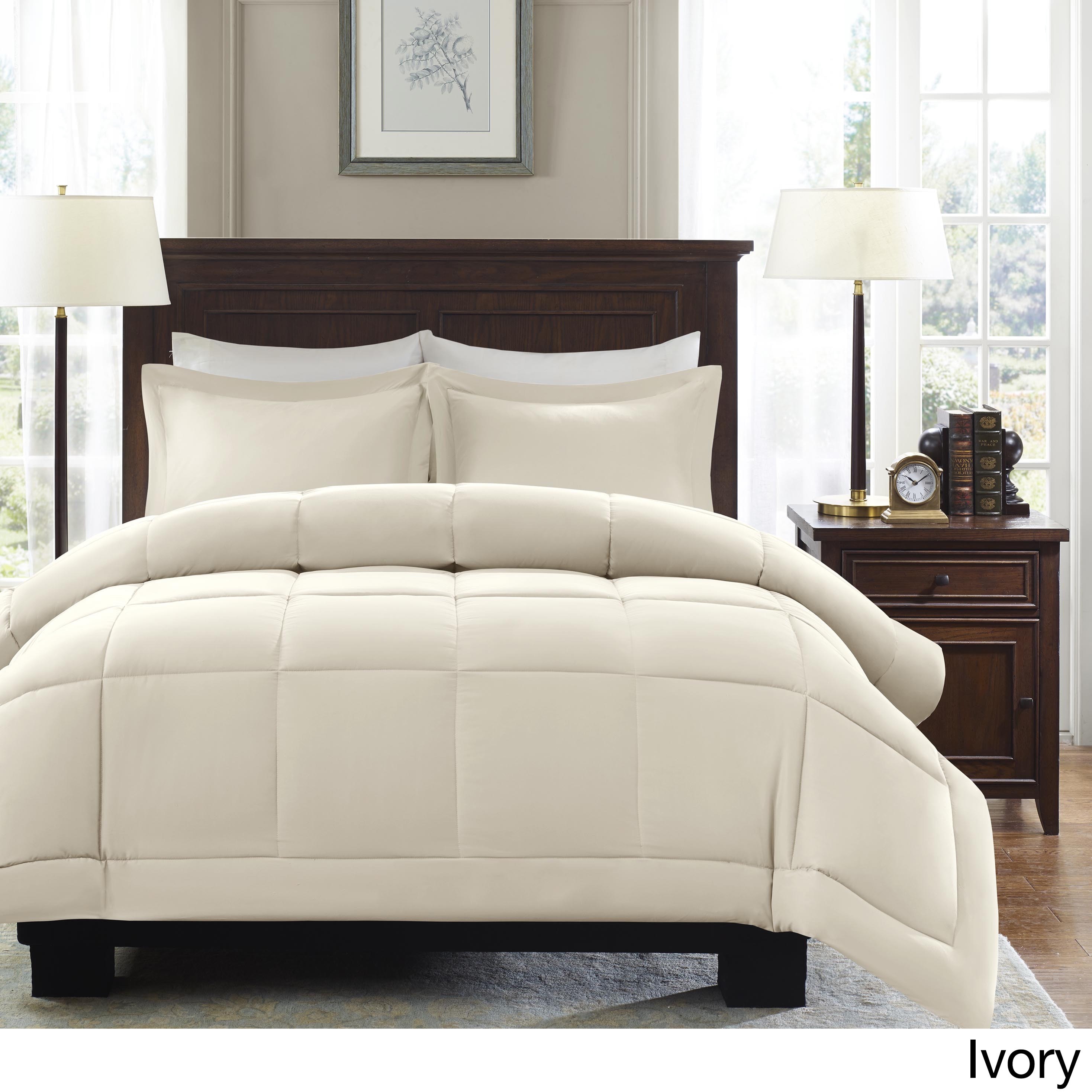 Comfort Classics Belford Microcell Down Alternative Comforter Set, Grey, King/Cal King - image 3 of 5