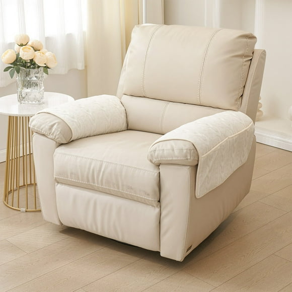 Économies Oefntac Housses d'Accoudoirs de Sofa une Paire de Coussinets d'Accoudoirs de Sofa Sans Poches un Accessoire Pratique de Housse de Sofa Offert en Trois Couleurs Blanc Gris et Orange