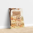 thumbnail image 3 of Welcome Fall Goldendoodle Cozy Autumn Field Pumpkins Golden Leaves Vertical Matte Canvas Poster Doodle Dog Lover Gifts Idea Wall Art Home Decor - 12013, 3 of 5