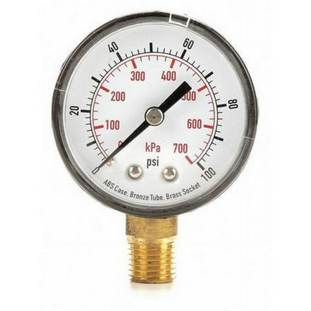 Choice Zoro 4FLU1 2 in. Test Pressure Gauge