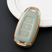 TPU Car Remote Key Fob Case Cover Shell For Hyundai Palisade Elantra 3 Buttons