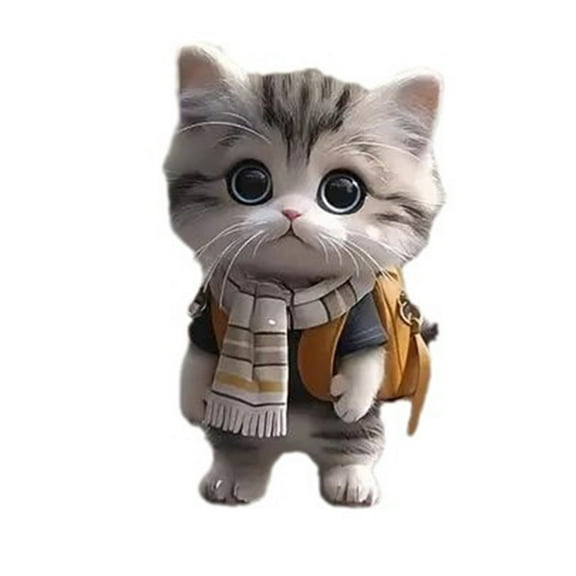 Lilixerw Funny Cat Charm Keyrings Set,Kawaii Bag Charm Car Key Chain Accessories,for Backpack,Animal Keychain Purse