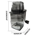 thumbnail image 3 of Household Manual Ice Crusher Transparent Multi-Purpose Hand Shaved Ice Machine, Shaved Ice Machine, Transparent, 3 of 8