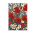 thumbnail image 2 of 28x40 inch Double-Sided Garden Flags Banners Vibrant Outdoor Decor for House Patio Outdoor Red Flowers and Daisies, 2 of 6