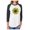 black/white, variant on Tstars Sunflower Shirt for Women Girls: Cute & Casual Summer 3/4 Sleeve Baseball Jersey Shirt, Soft & Comfy Triblend T-Shirt with Sunflower Print Large black/white