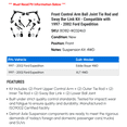 thumbnail image 2 of Front Control Arm Ball Joint Tie Rod and Sway Bar Link Kit - Compatible with 1997 - 2002 Ford Expedition 1998 1999 2000 2001, 2 of 2