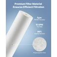 thumbnail image 3 of VEVOR Whole House Water Filter Replacement Cartridge 4.5" x 20" Sediment Filter, 3 of 9