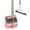 Pink, variant on Djiypn Broom and Dustpan Set, Silicone Broom,Long Handle Broom with Standing Dustpan, Squeegee - Broom for Indoor Cleaning, 3-IN1 for Indoor Outdoor,Smooth Floors, Rugs (Pink)