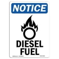 thumbnail image 1 of SignMission OS-NS-A-1824-V-11010 18 x 24 in. OSHA Notice Sign - Diesel Fuel, 1 of 1