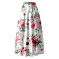 thumbnail image 2 of RYKJLWY Long Skirts for Women Summer Floral Print Skirt High Waist Party Beach Pocket Long Maxi Skirt Faldas Largas De Mujer Para Iglesia (Hot Pink,XL), 2 of 3