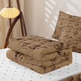 thumbnail image 5 of Erosebridal Retro Cowboy Zipper Full Size Comforter Sets with Fitted Sheet and 2 Pillowcases,Vintage Ranch Mountain Zipper Bedding Set,Reversible,4pcs, 5 of 7