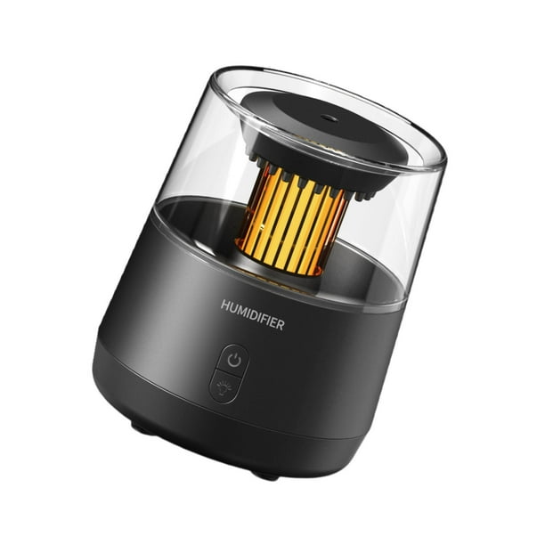 Humidificador difusor de aromas de 320 ml con aceites esenciales para habitaciones de hotel. Negro