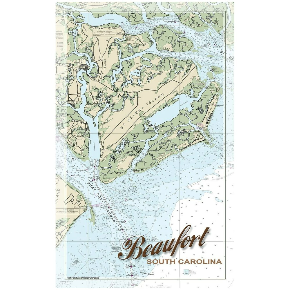 Beaufort Chart South Carolina Giclee Art Print Poster by N/A (24