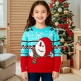 thumbnail image 2 of LWNYDPLSD Christmas Long Sleeve Shirt Black Tshirt Girls Tshirt White Top 10/12 Girls Clothes Size 6 Boys Clothes Baby Girls Girls Size 5 Clothes, Blue 3-4 Years, 2 of 4