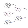 thumbnail image 4 of Minnieouse Montura de gafas de lectura para mujer, monturas de gafas flexibles, monturas ópticas para gafas, montura redonda, gafas para miopía Type2 NO2, 4 of 6
