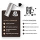 thumbnail image 2 of Molinillo de café manual de Alpaca Ventures – Molinillo de café de rebabas cónicas de acero inoxidable manual con ajuste ajustable Molinillo de espresso manual de doble cojinete perfecto para el hogar, 2 of 5