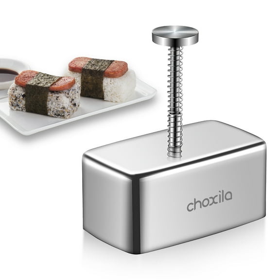 Choxila Musubi Mold Stainless Steel, Non Stick Spam Musubi Mold Onigiri Mold for Kids Bento Picnic Sushi DIY