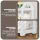 thumbnail image 4 of Organizador de zapatero Estante de almacenamiento de plástico de 3 niveles | Zapatero que ahorra espacio para la entrada del armario del dormitorio | Fácil de instalar, sostiene varios pares, blanco, 4 of 6