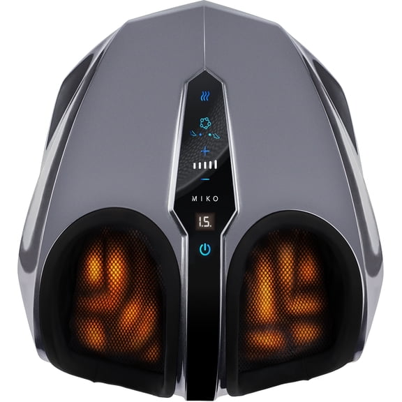Miko Shiatsu Foot Massager with Heat Kneading and Rolling and Pressure Settings - Remote Control