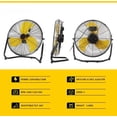 thumbnail image 2 of 20 Inch High Velocity Commercial Industrial Floor Fan 4650CFM with 3-Speeds,360 Degree Adjustable Tilting Head, Metal Shop Fan for Home,Garage, Greenhouse, Basement- ETL listed, 2 of 3