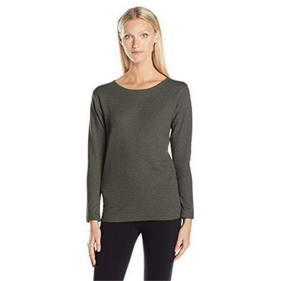 Duofold 90563597468 Thermals Womens Base-Layer Shirt, Granite Heather - Extra Large