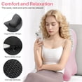 thumbnail image 2 of Eurhowing Ergonomic Memory Foam Wedge Pillow for Adults, Back Neck Shoulder Pain Relief, Adjustable Headboard Support for Sleeping, Reading, Reclining Bed Pillow, Pink, 2 of 9
