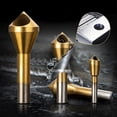 thumbnail image 5 of 4-piece conical drill chamfering set, deburring tool, compatible with cutting metal, wood and plastic LO-Ron_Apr, 5 of 5