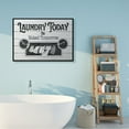 thumbnail image 2 of Stupell Home Décor Laundry Today Funny Bathroom Word Design Canvas Wall Art by the Saturday Evening Post, 2 of 6