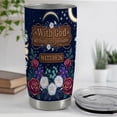 thumbnail image 3 of Scripture Tumbler 20oz White Multicolor Floral Coffee Tea Cup with Lid for Women Gift Lord is My Strength Encouraging Bible Verse, 3 of 6