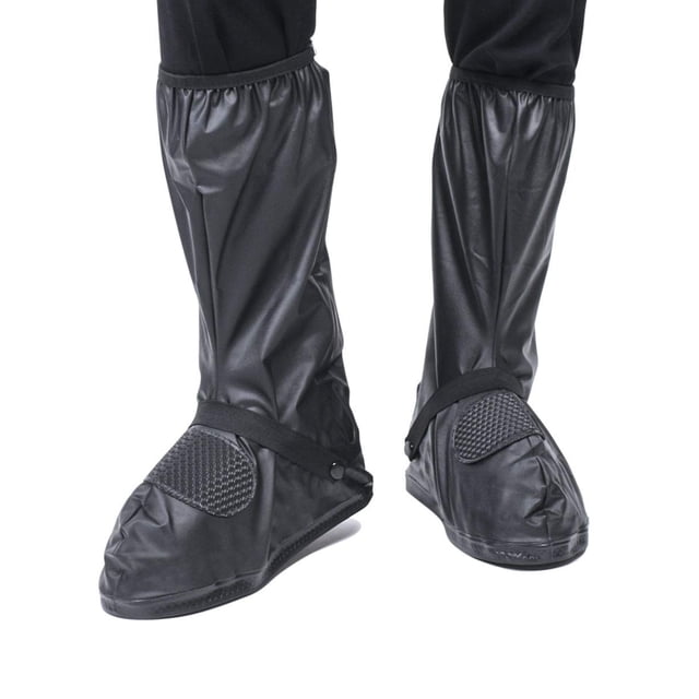 Funda para zapatos VXAR impermeable para motocicleta, negra, 3, 3XL