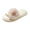 thumbnail image 2 of Willtoo Women's Floral Silk Slippers Elegant Open Toe House Shoes Non-slip EVA Sole Indoor Outdoor Summer Slides Breathable Spa Sandals, 2 of 4