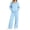 Blue #34, variant on WULMLEO Women Sweatsuits 2 Piece Set Zip Up Hooded Sweatshirts Jacket and Pants Vacation Athletic Matching Sets Brown 3XL